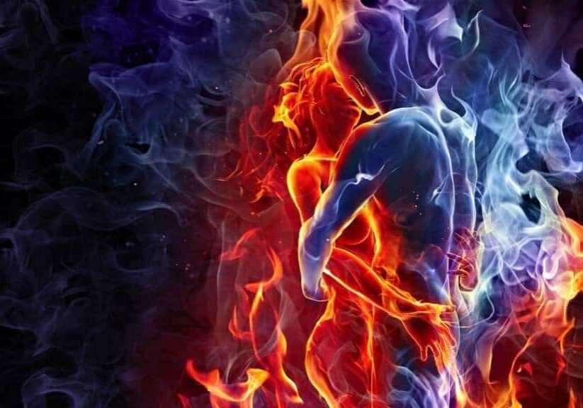 love-kiss-man-woman-silhouette-fire-smoke